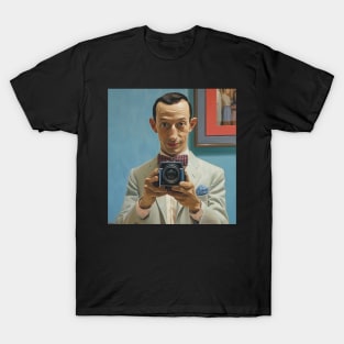 pee wee herman taking picture, Paul Reubens T-Shirt